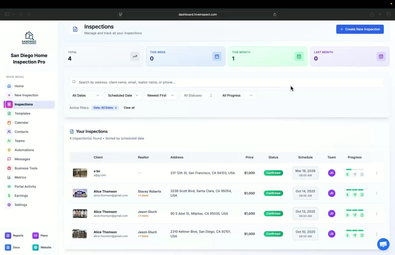 Overview of inspections