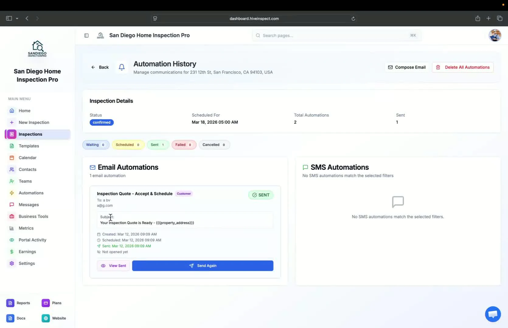 Reviewing automations