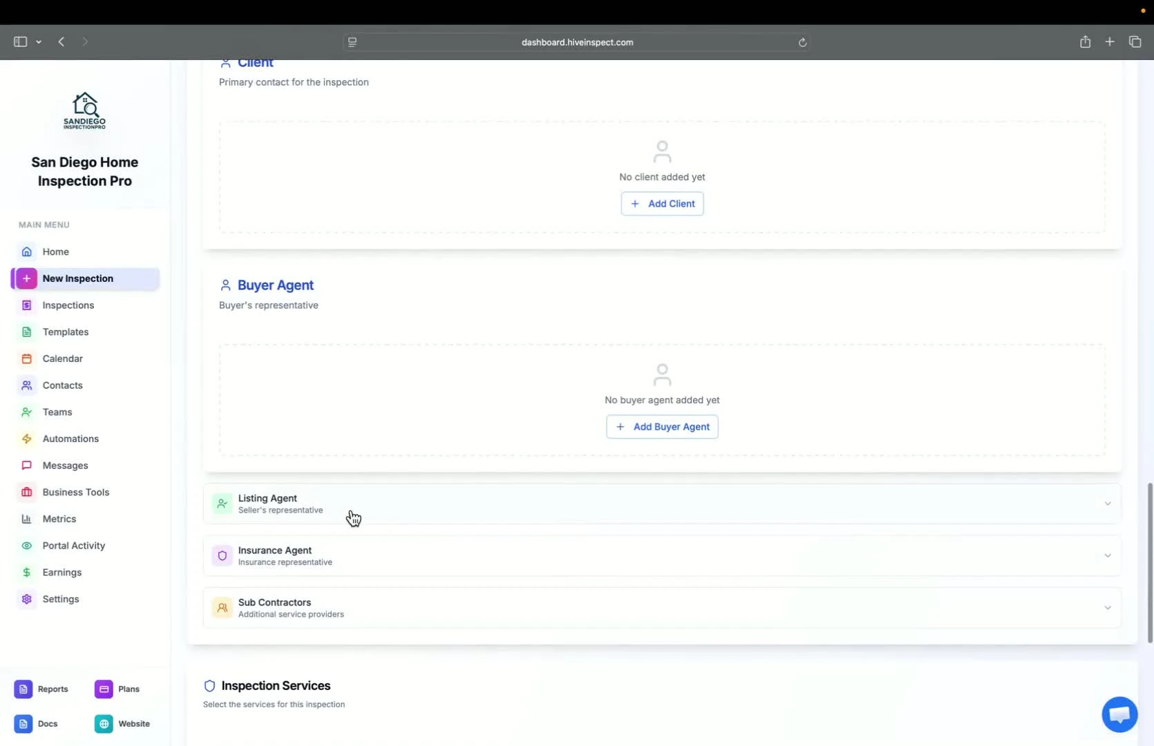 Adding agents and contractors
