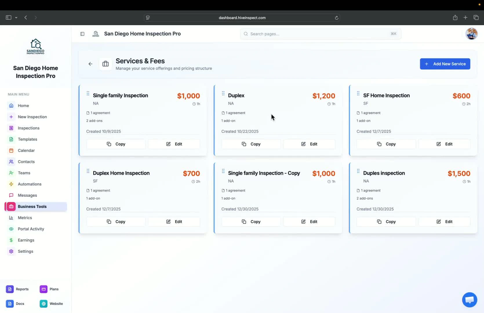 Adding a new service