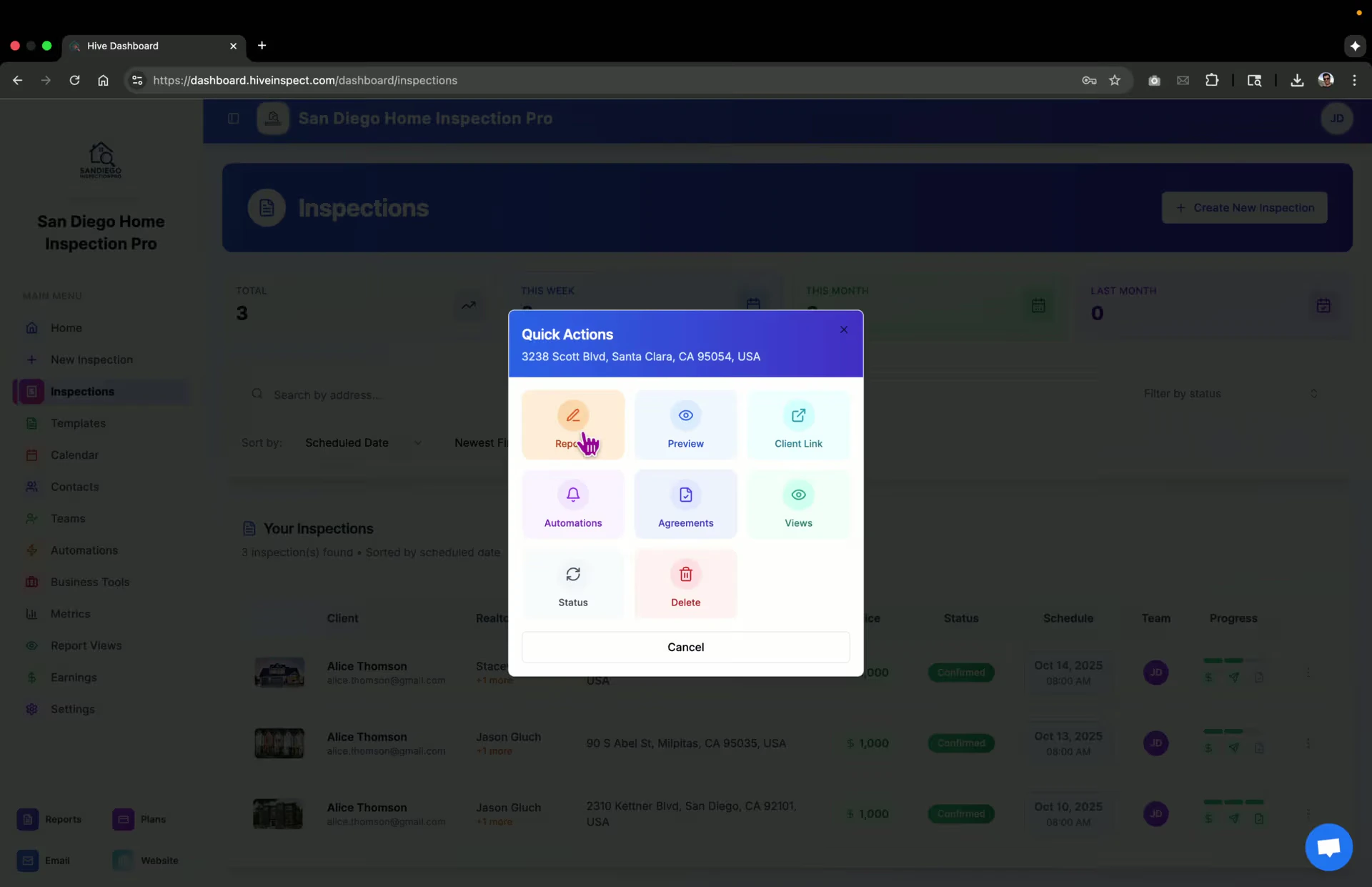 Adding or updating reports