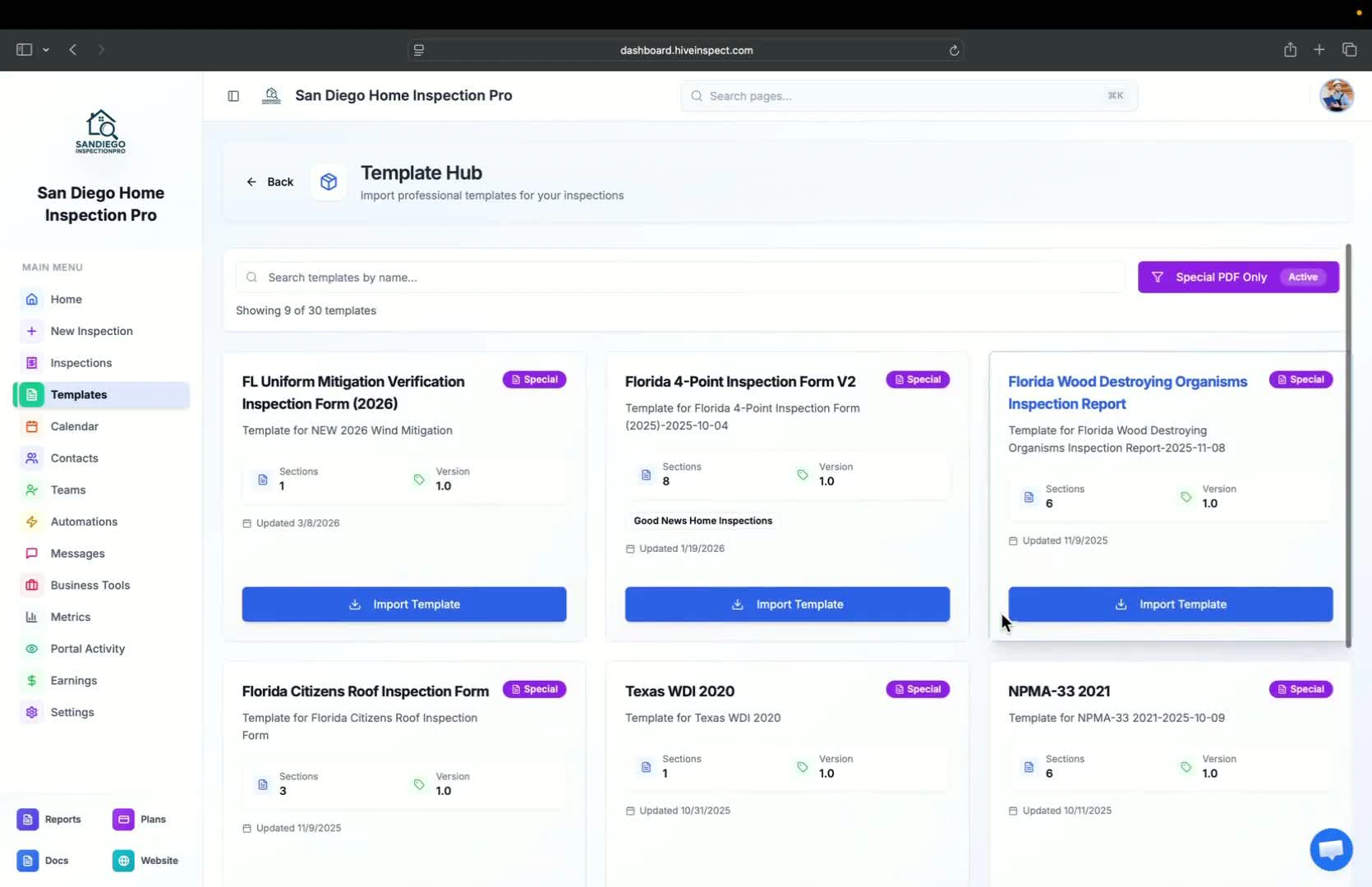 Available special PDFs