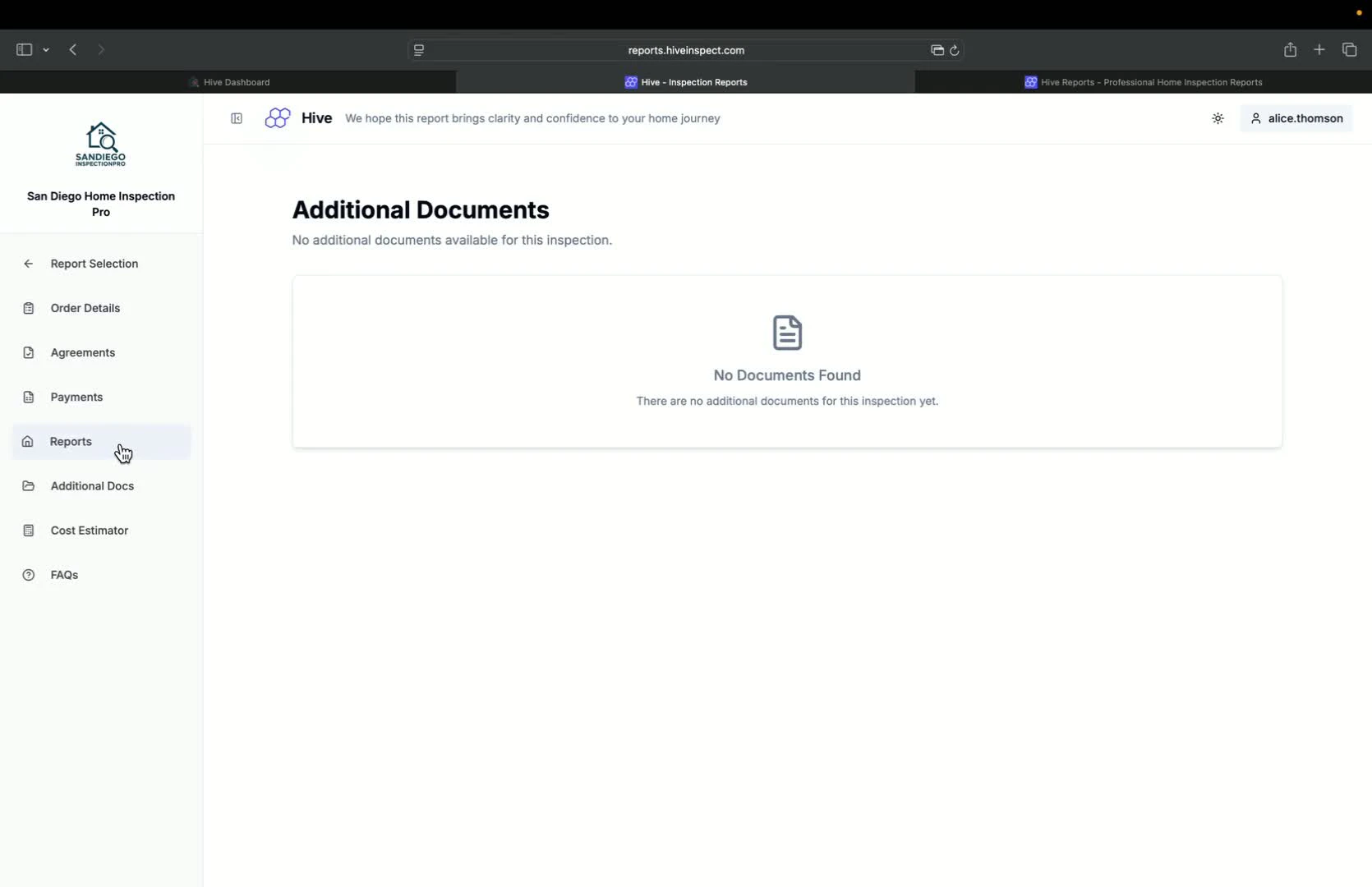 Adding third-party reports