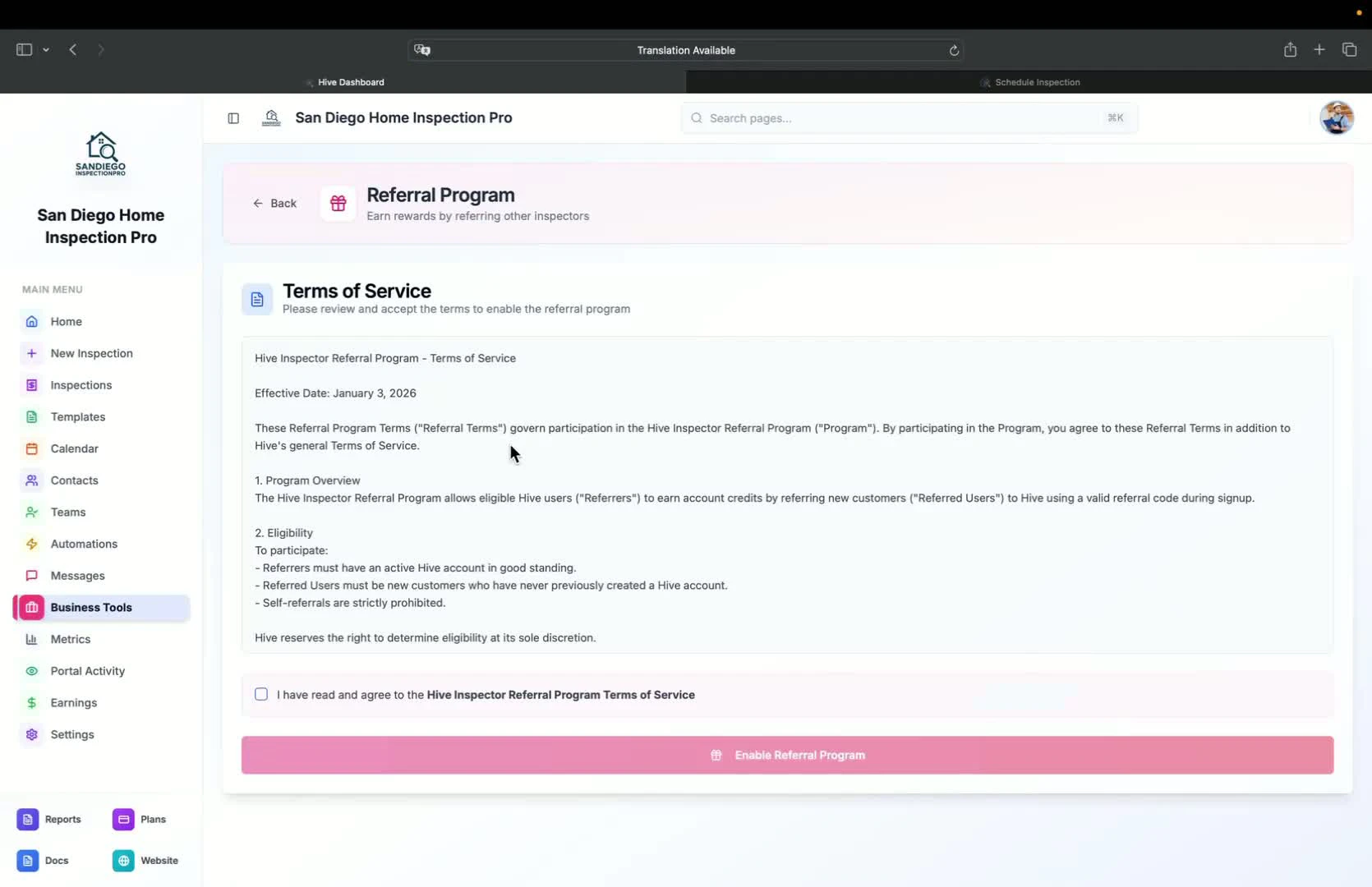 Referral tracking