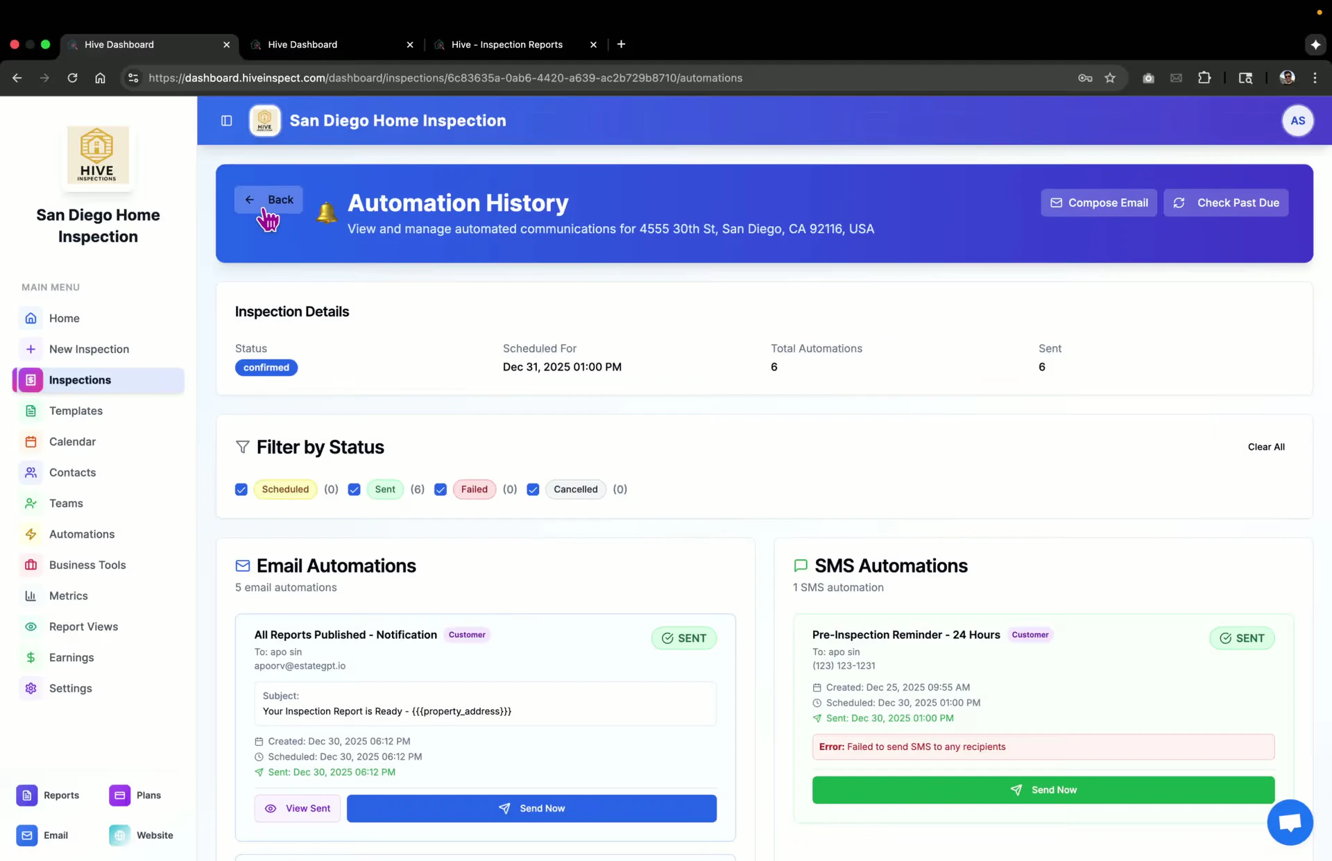 Agreements management