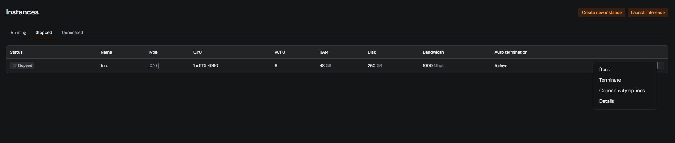 Instance Hamburger Menu Pn
