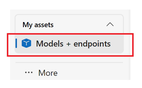 Screenshot of the Models and endpoints page in Foundry.