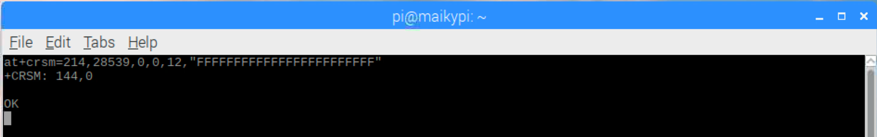 AT+CRSM write showing 24 Fs to clear FPLMN