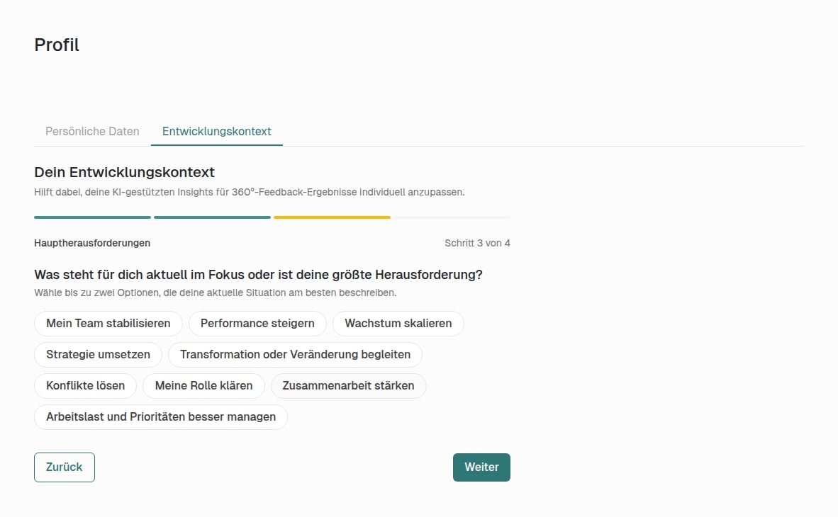 Schritt 3 – Hauptherausforderungen