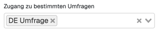 Survey permissions in wizard DE