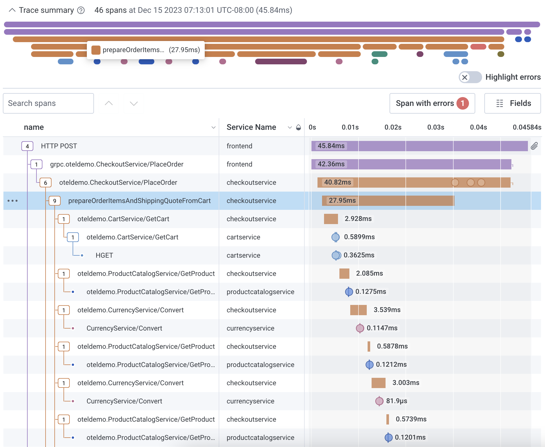 Explore Traces - Honeycomb Docs