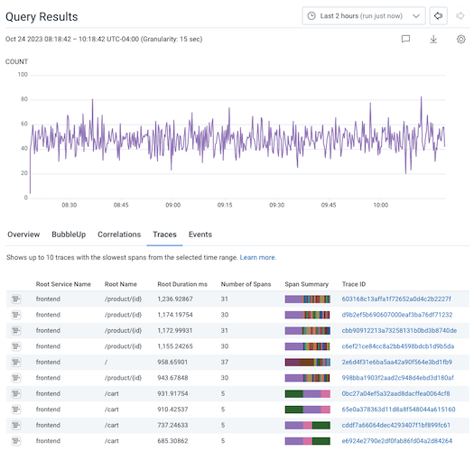 Explore Traces - Honeycomb Docs