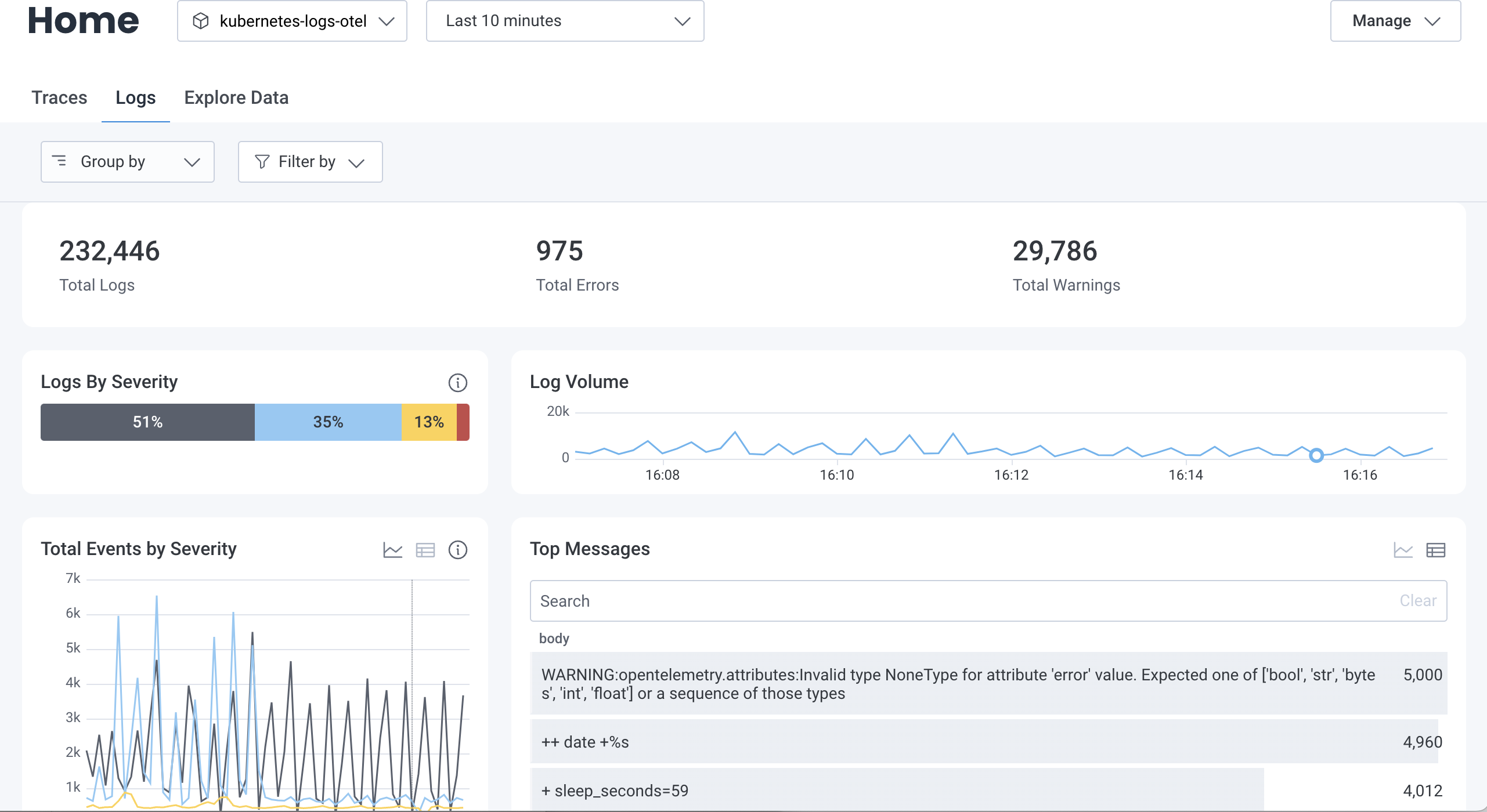 Investigate Log Data in Honeycomb - Honeycomb Docs