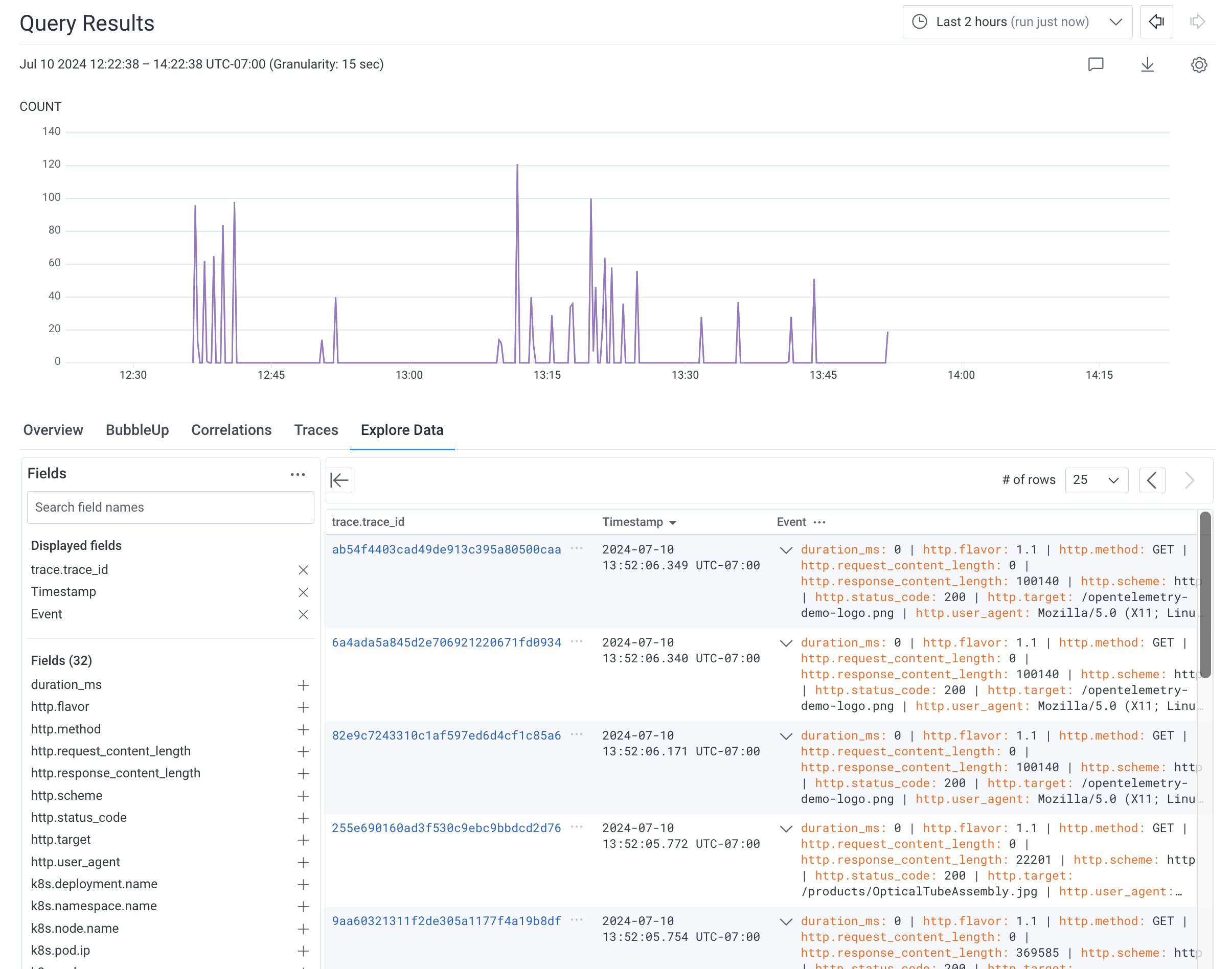 Explore Traces - Honeycomb Docs