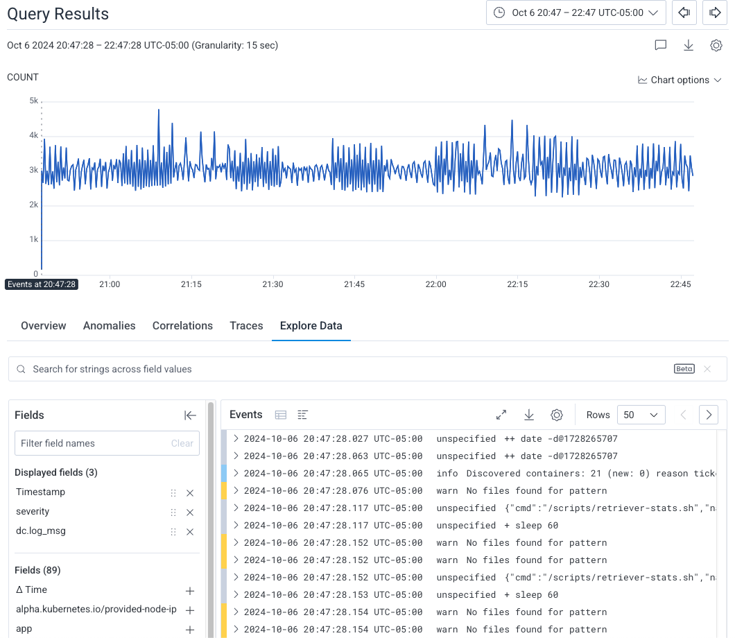 Explore Events - Honeycomb Docs