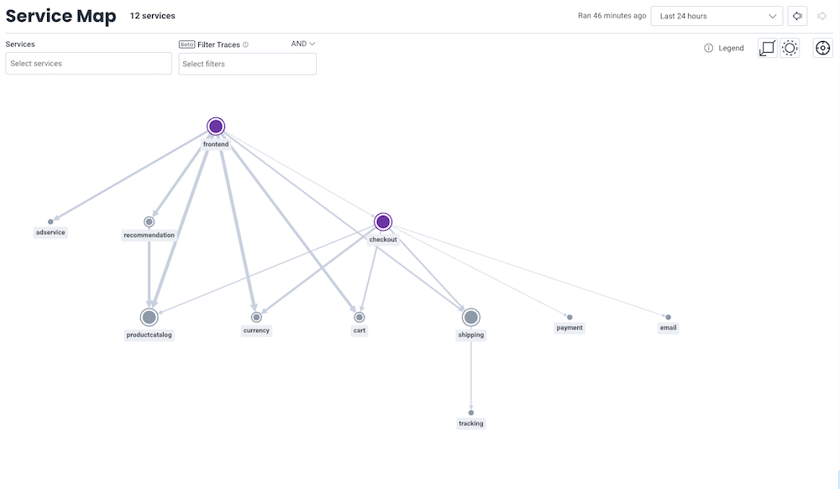 Creating A Service Map Service Map - Honeycomb Docs