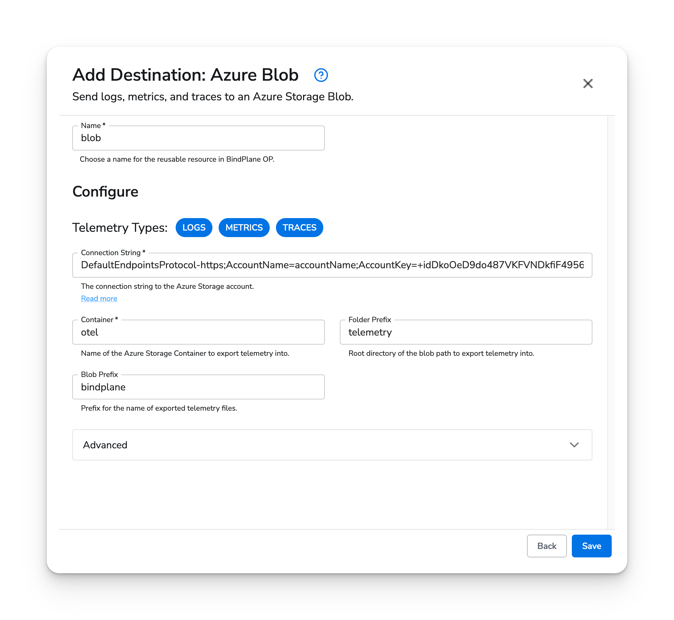 Azure Blob Storage - Honeycomb Docs