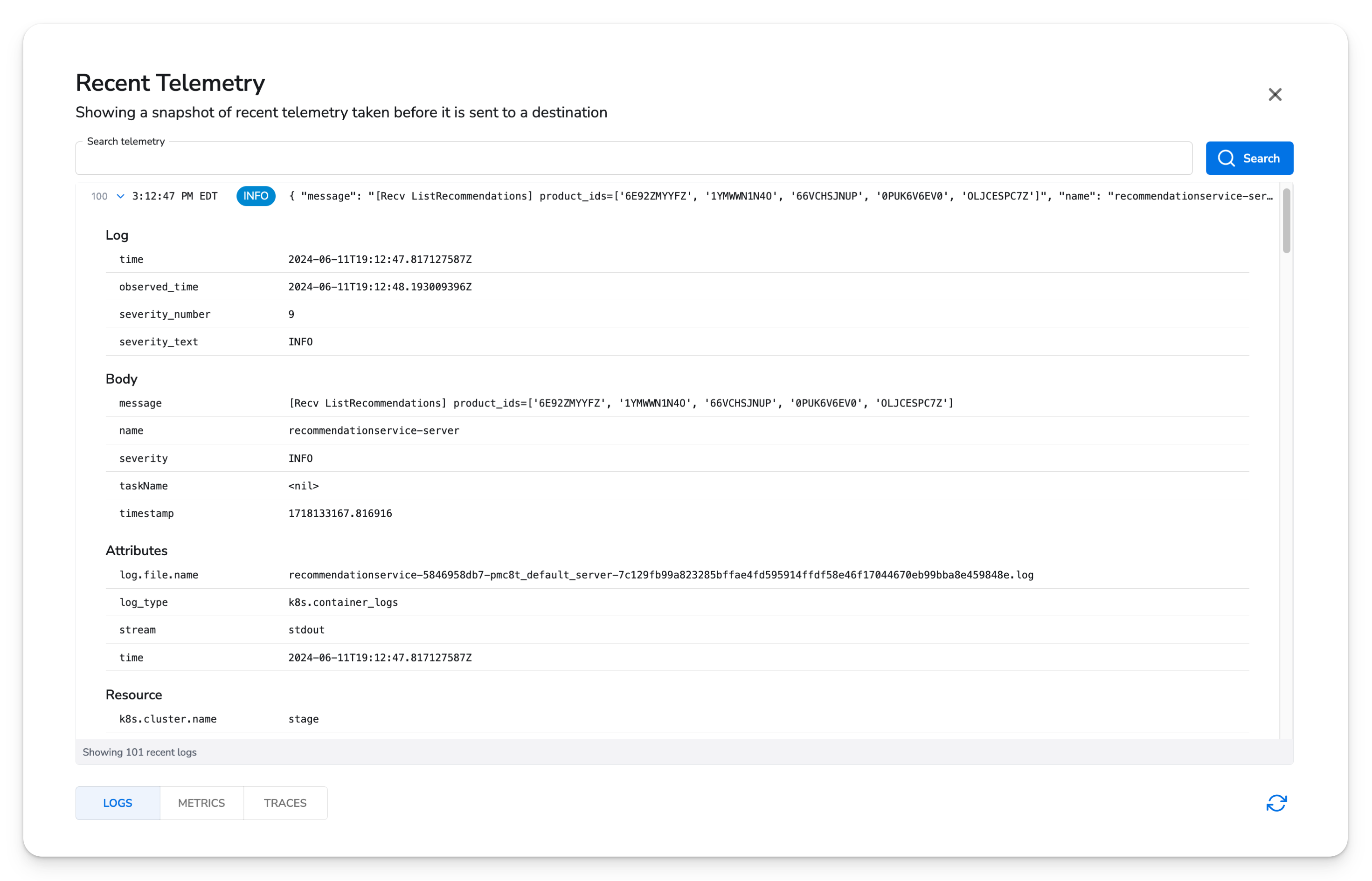 Kubernetes Container Logs - Honeycomb Docs