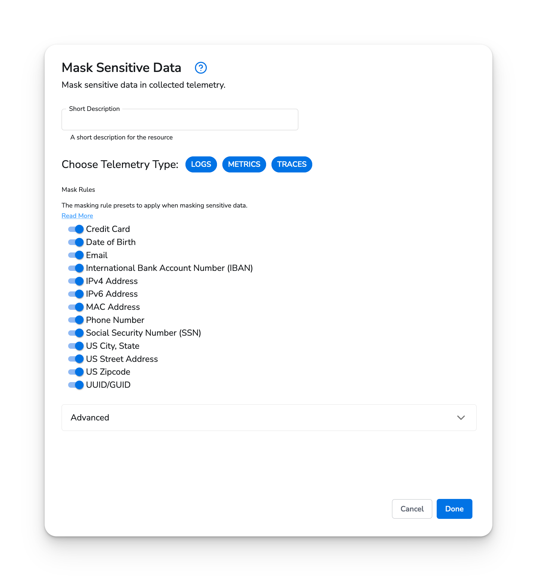 Mask Sensitive Data - Honeycomb Docs