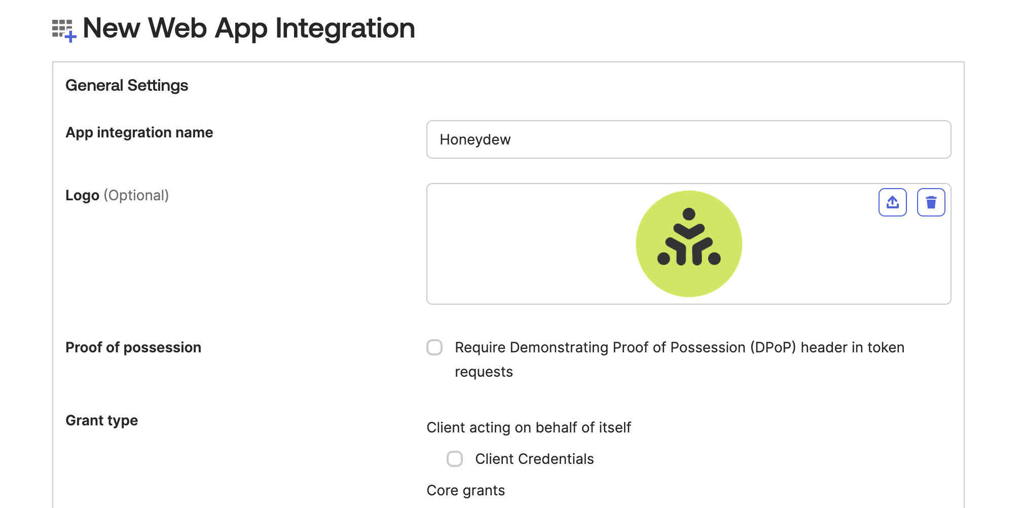 Fill App Integration Name