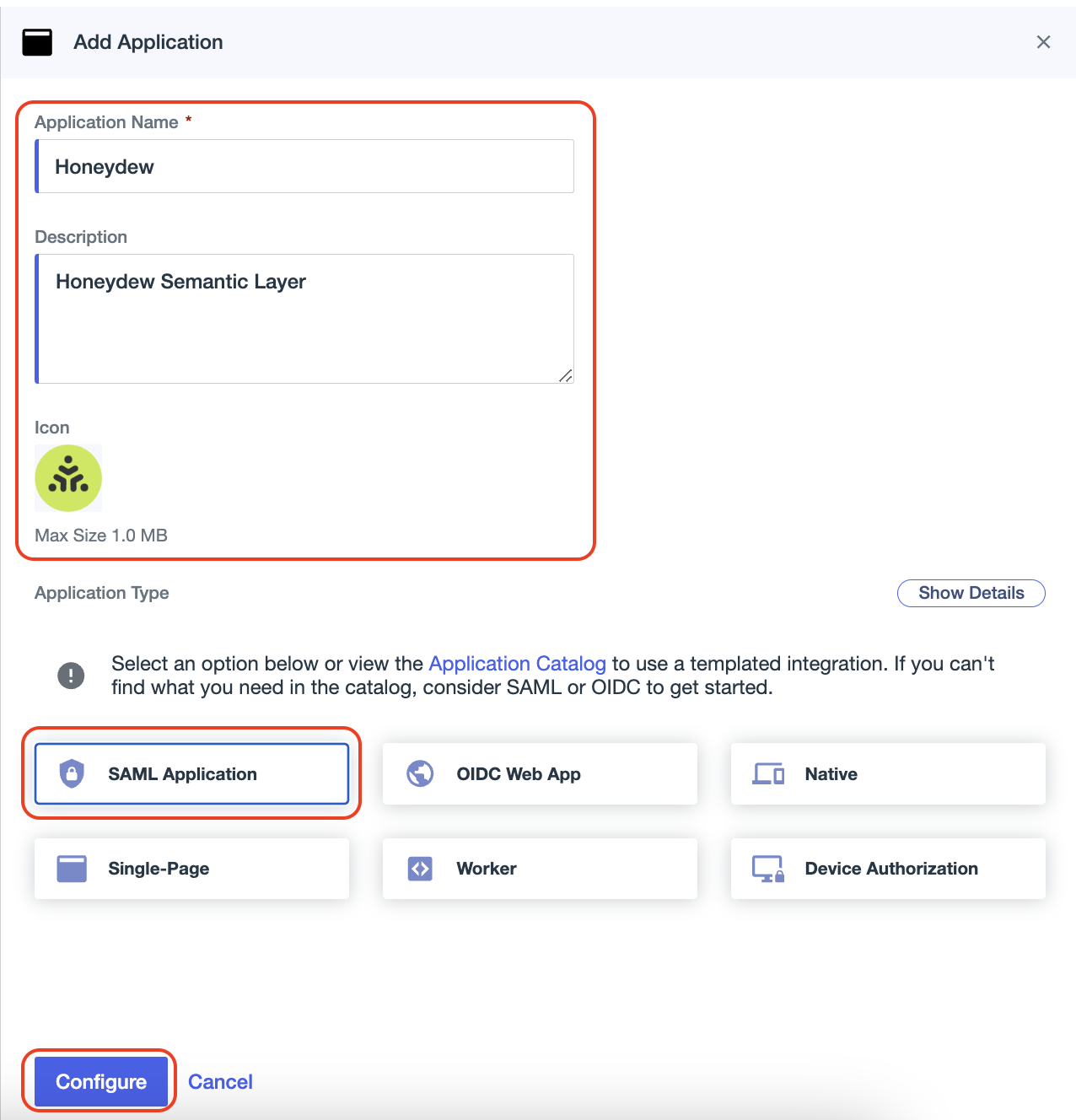 Add Application Details