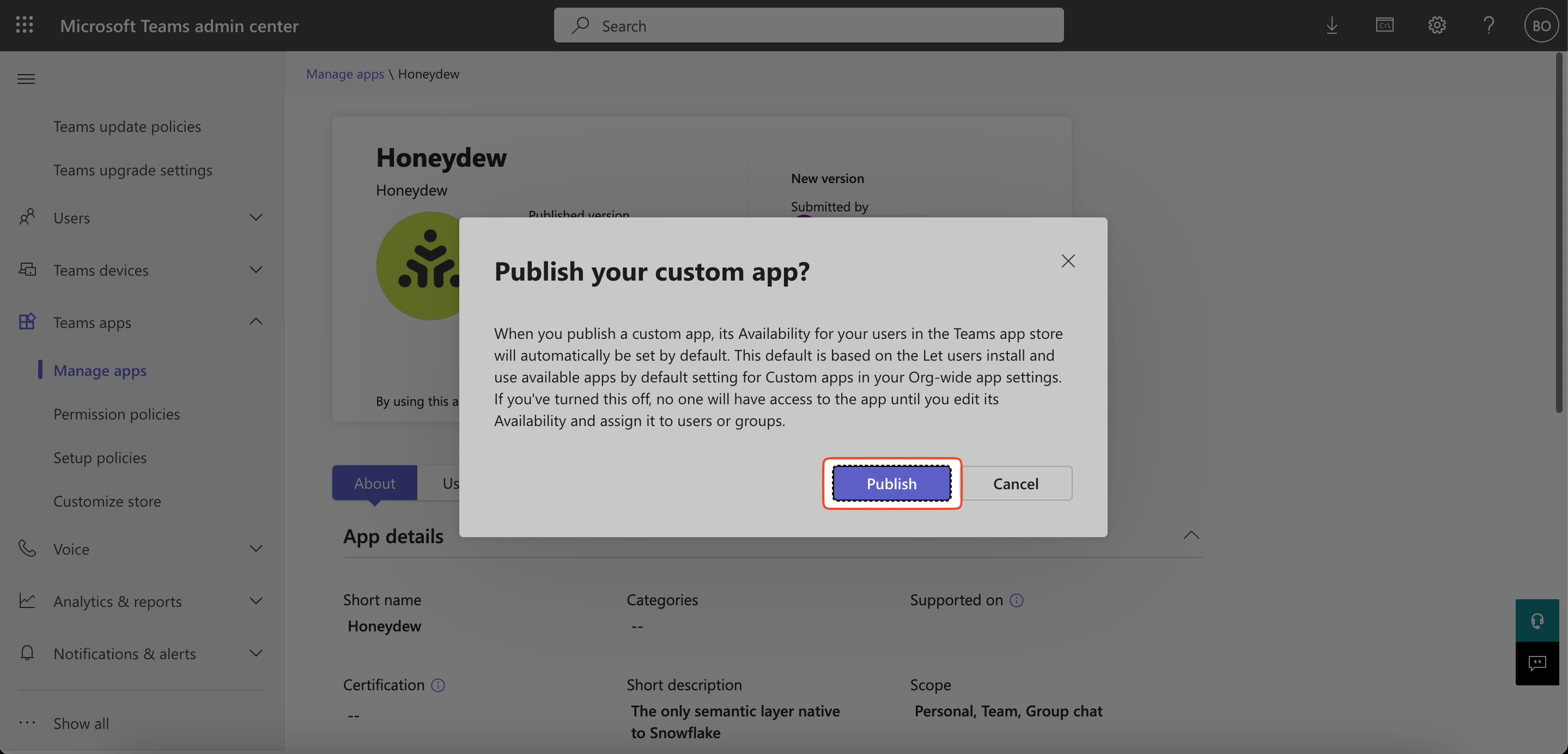 Admin Manage Apps
