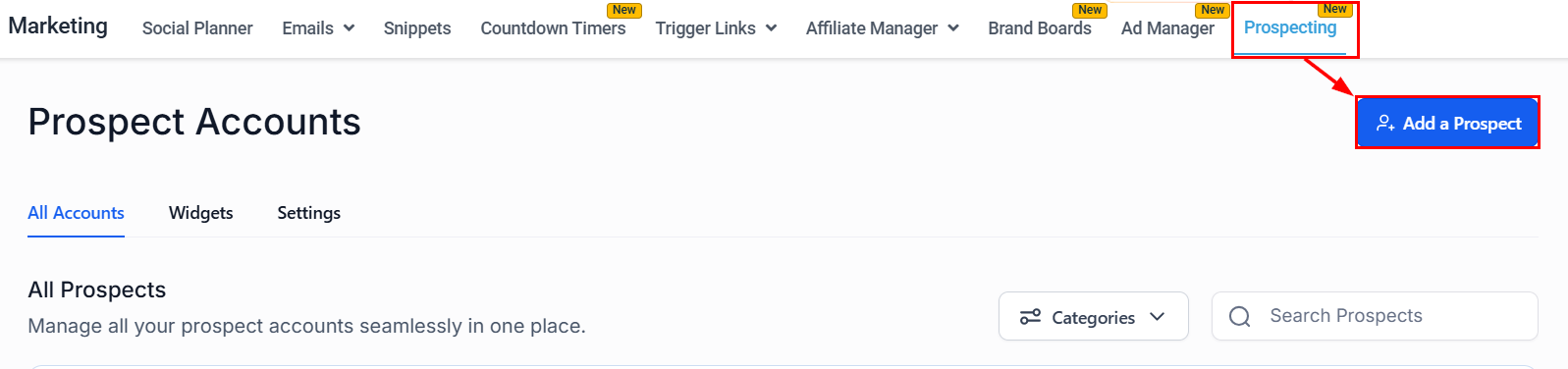 Add Prospect