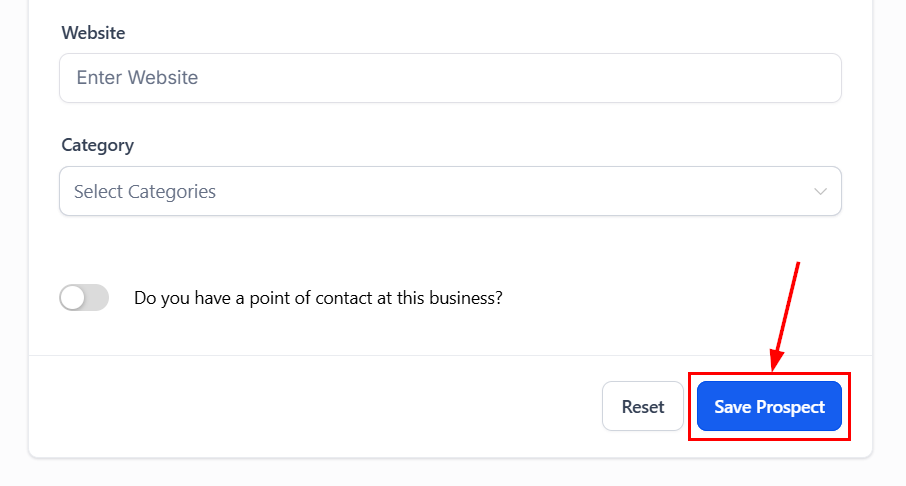 Save virtual prospect