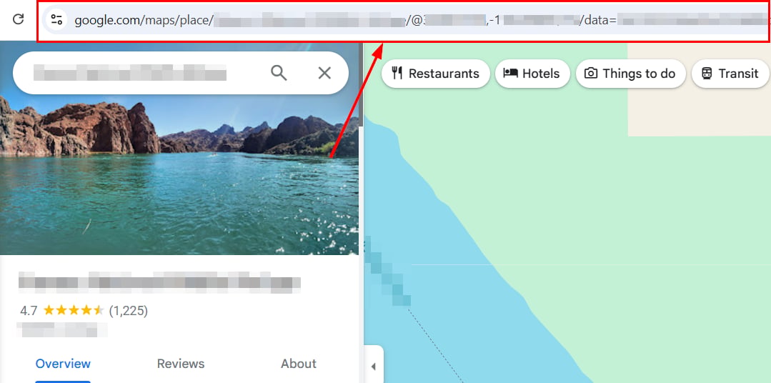 Address bar URL