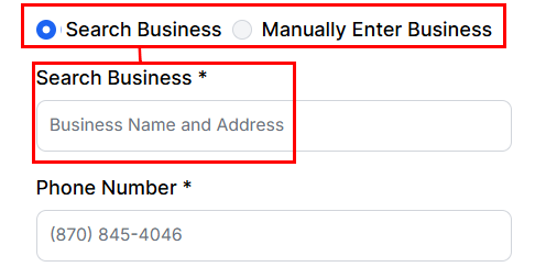 Business search