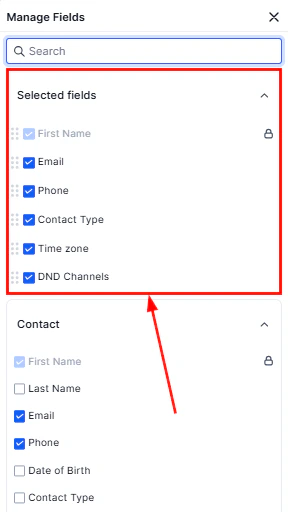 Association labels configuration