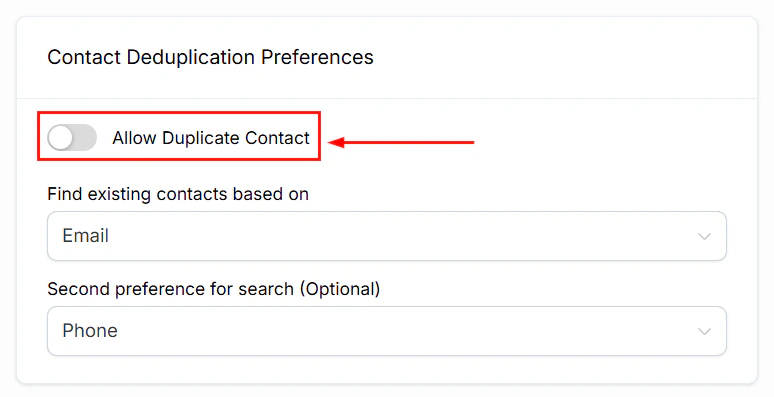 Upload CSV file step
