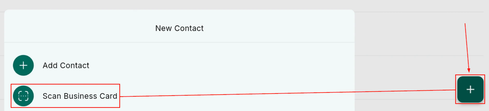 Business card scanner