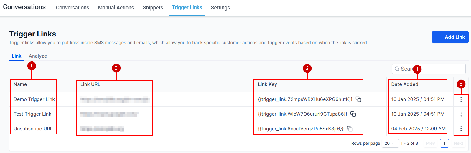 Create trigger link