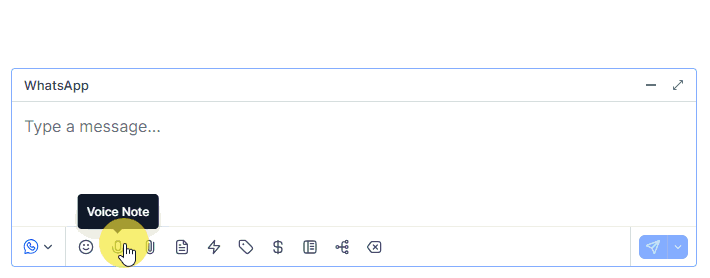 Voice note recording