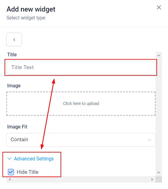 Image element configuration