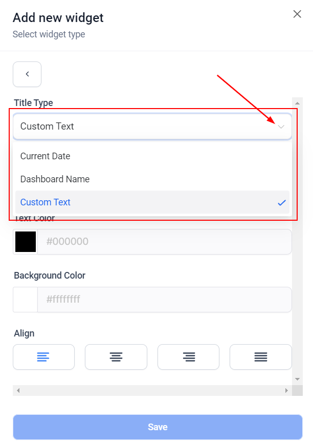 Title element configuration