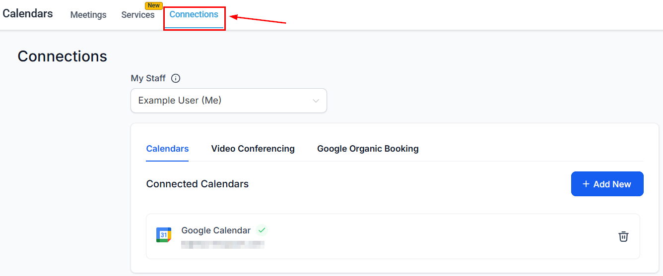 Calendar Connections with Teams option