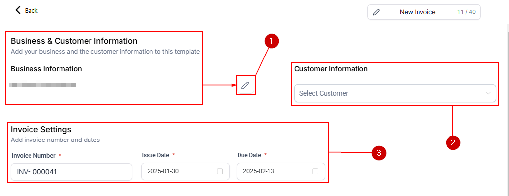 Customize invoice layout