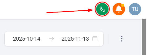 Dialer button location