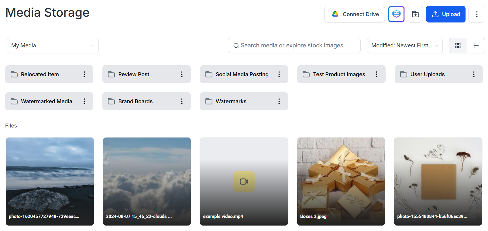 Media Storage overview