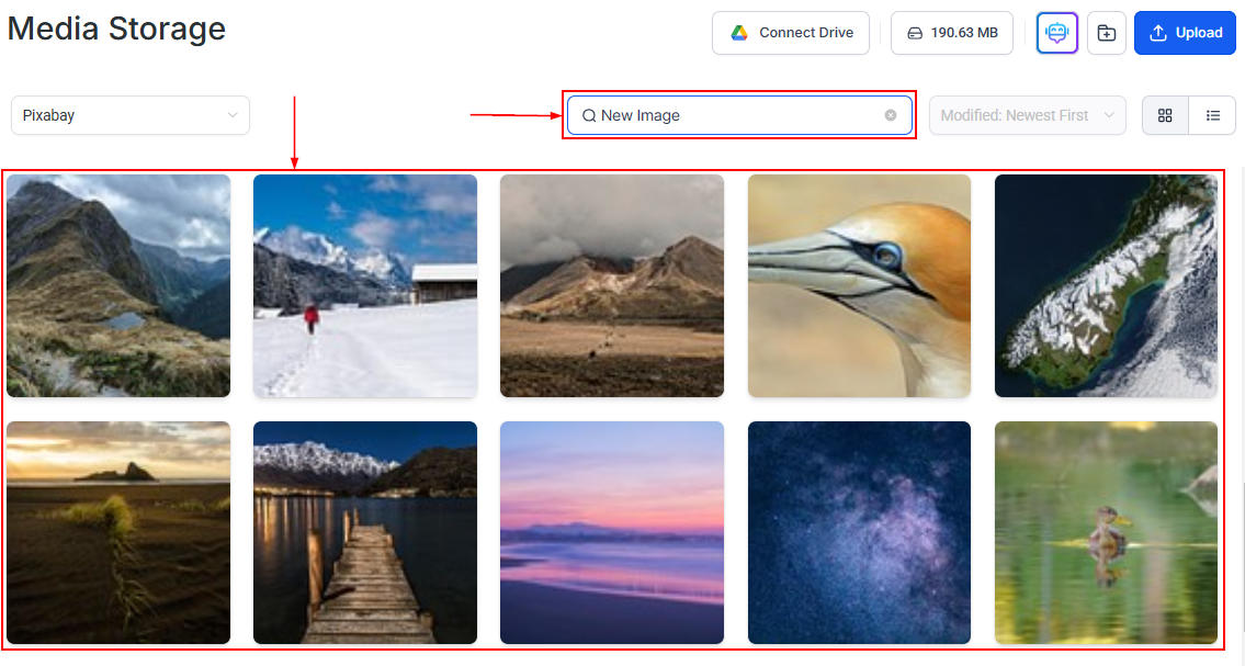 Search Pixabay for images