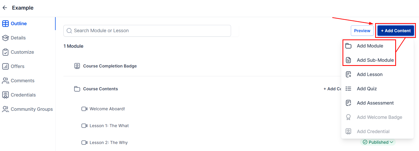 Drip content settings