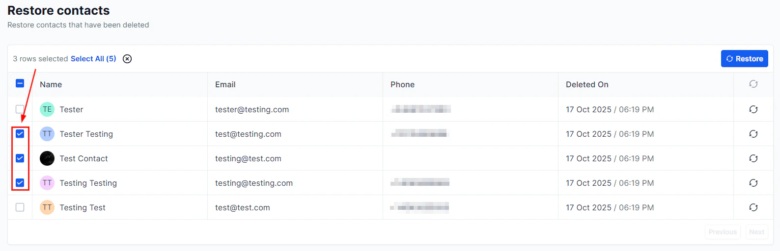 Associations tab showing linked records