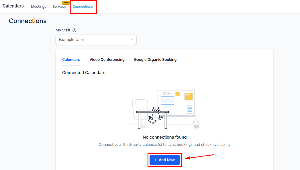 Add New connection button