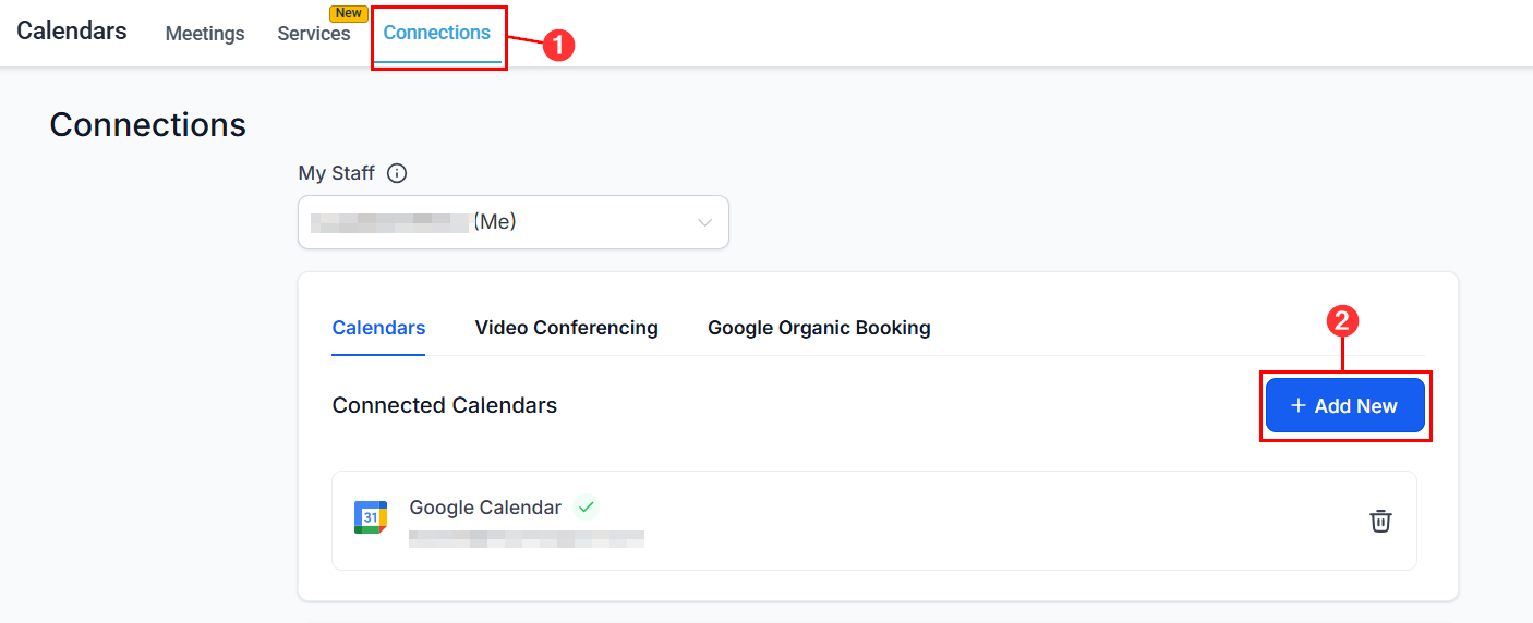 Calendar connections overview