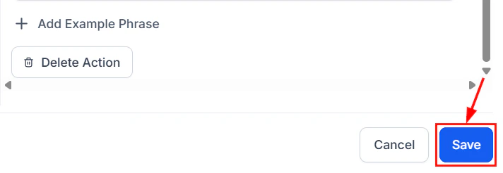 Transfer bot save confirmation dialog