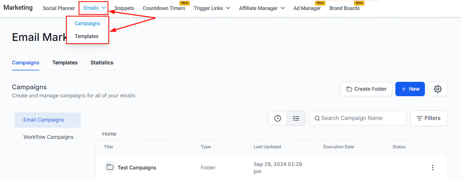 Email templates vs campaigns