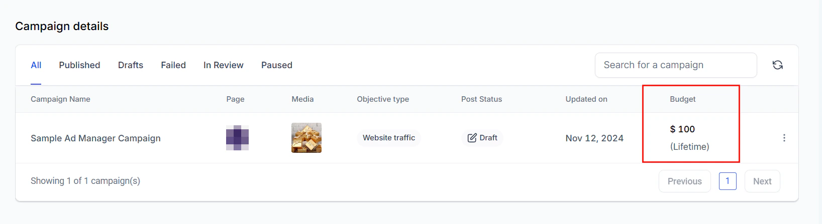 Ad Manager budget and schedule settings