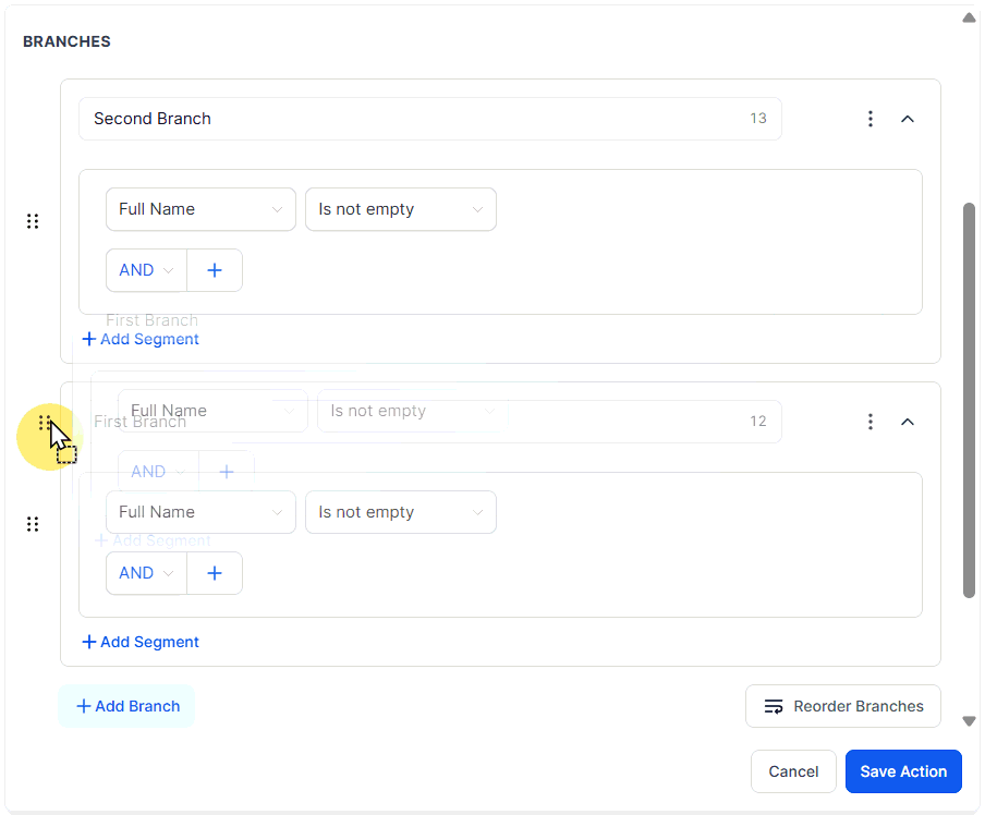Duplicating a branch